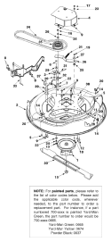 Page K Diagram and Parts List for 13A-325-402 2001 Yard Man Lawn Tractor